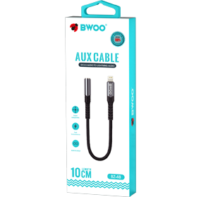 BWOO BZ-48 Lightning to 3.5mm Aux Audio Adapter Cable BWOO BZ-48 Lightning to 3.5mm Aux Audio Adapter Cable